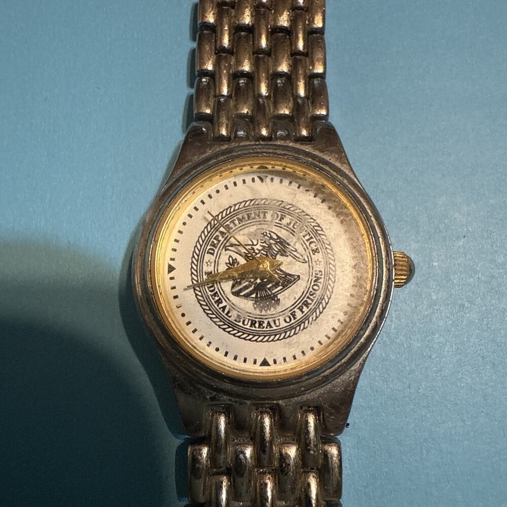 Hamilton Artcraft watch with a U.S. Department of Justice Federal Bureau of Pris